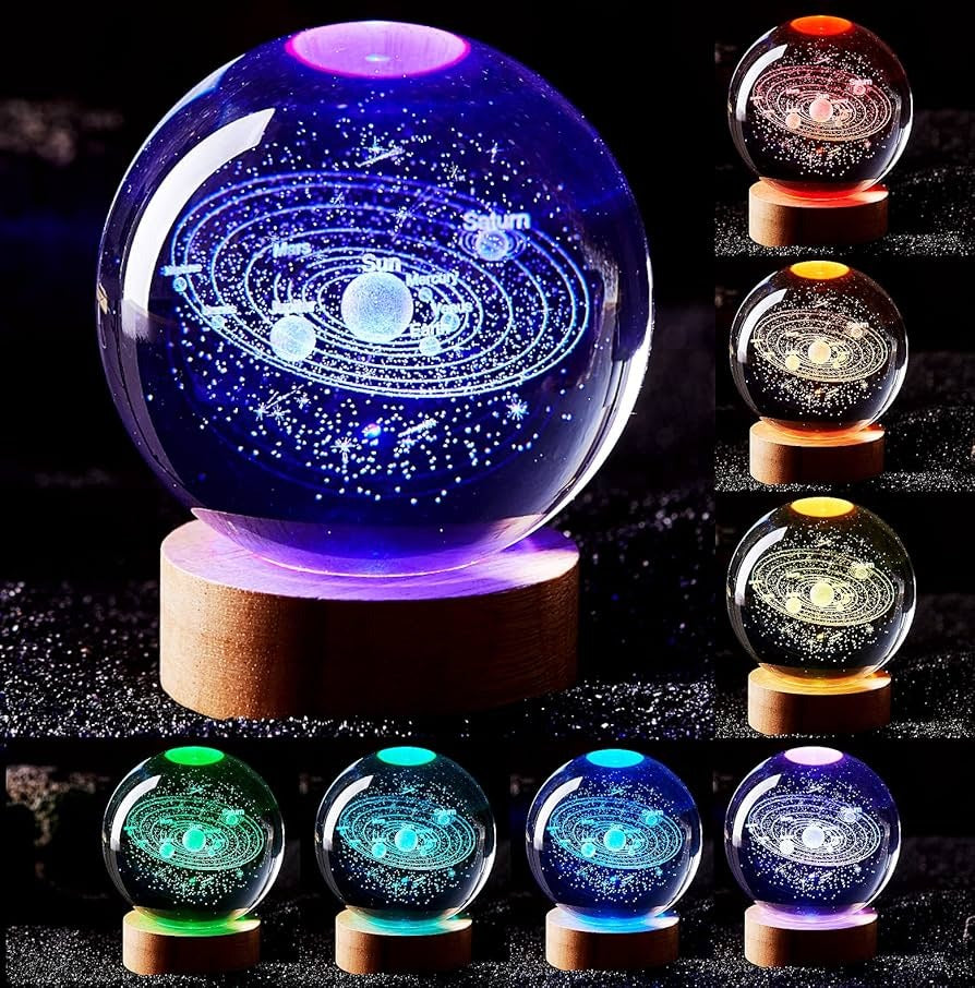 🚀 Lampara esfera de cristal