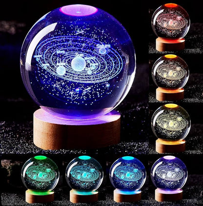 🚀 Lampara esfera de cristal