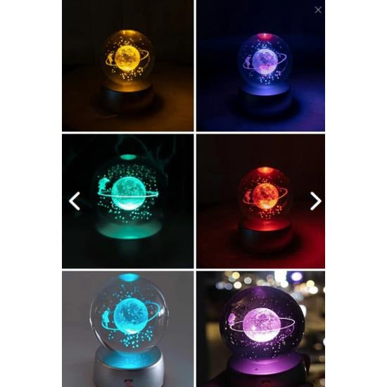 🚀 Lampara esfera de cristal
